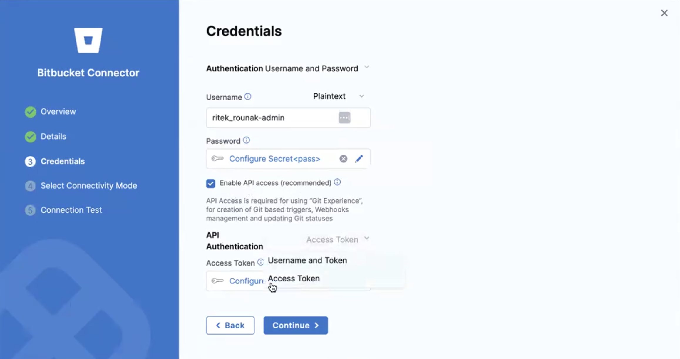 Enable API access